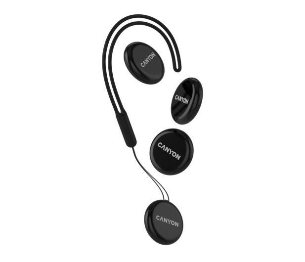 CANYON Smart Tag OnTag 1 iOS Zestaw 4 szt. Czarny CNE-4XPT01BB - 1371907 - zdjęcie